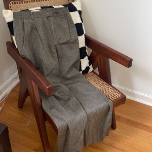 Ann Taylor Wide Leg Full Length Wool Trouser